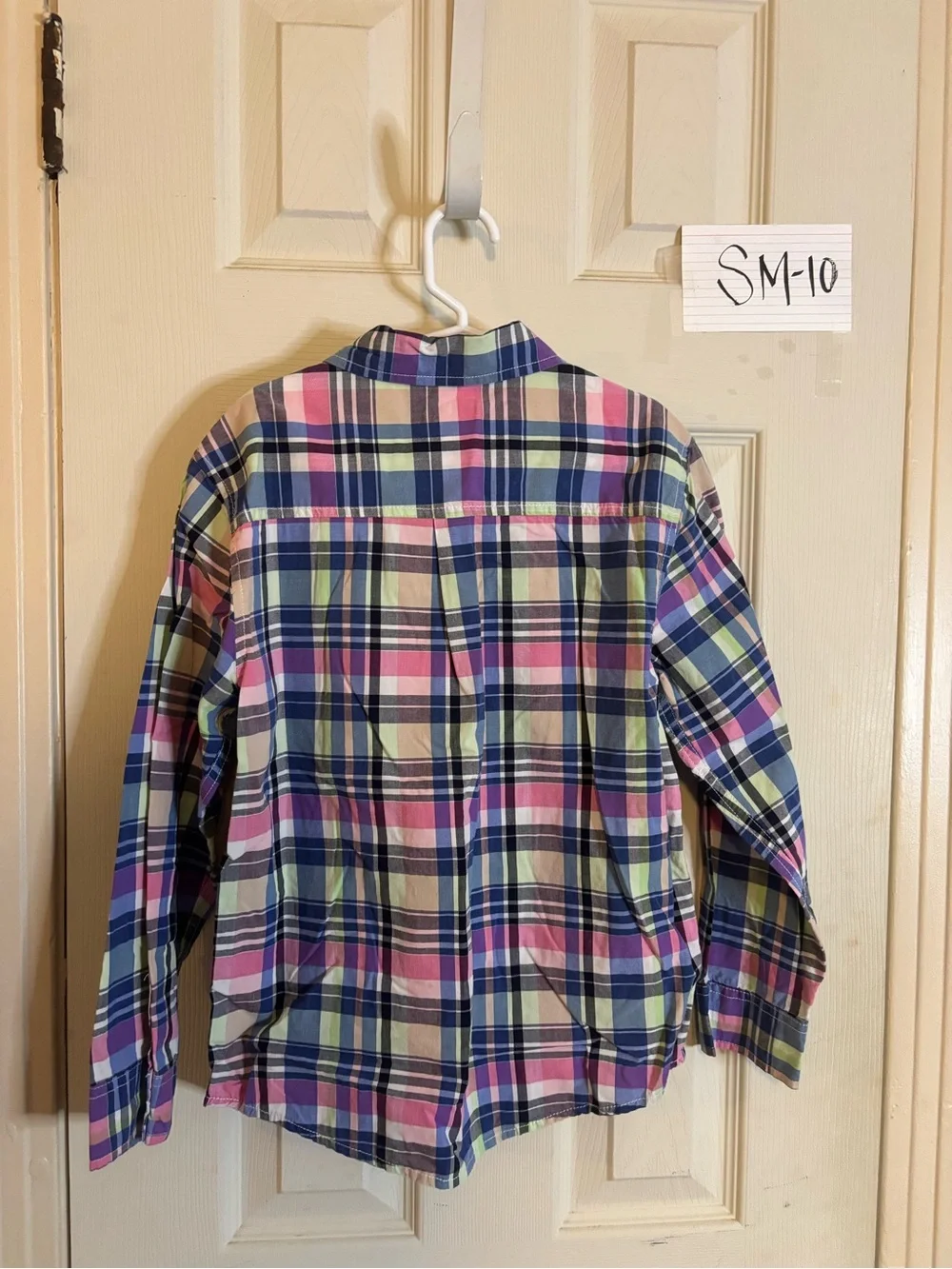 Gymboree Plaid Button-Down Shirt in Pink, Blue, Green